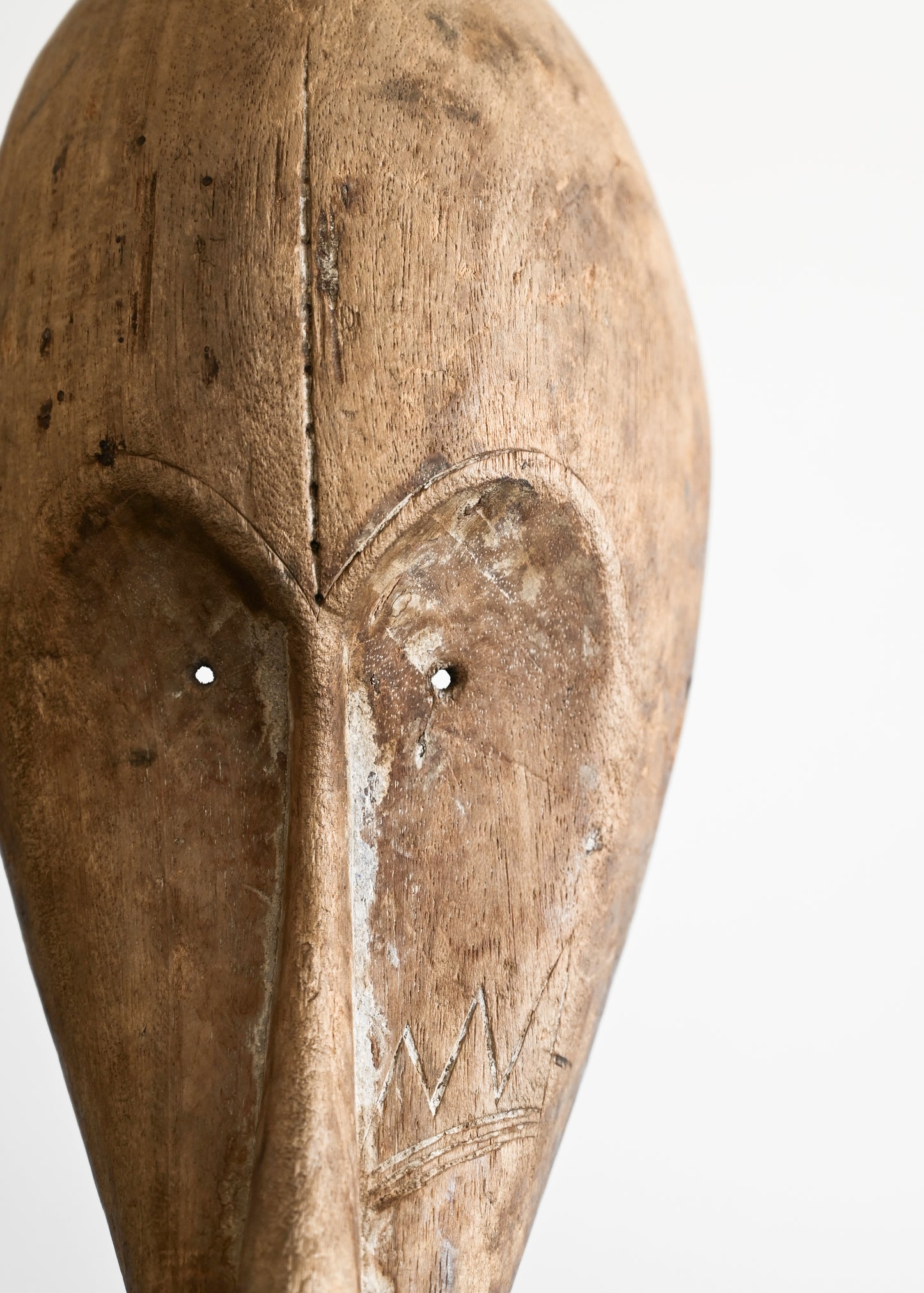 Aged Wood Fang Tribe Mask