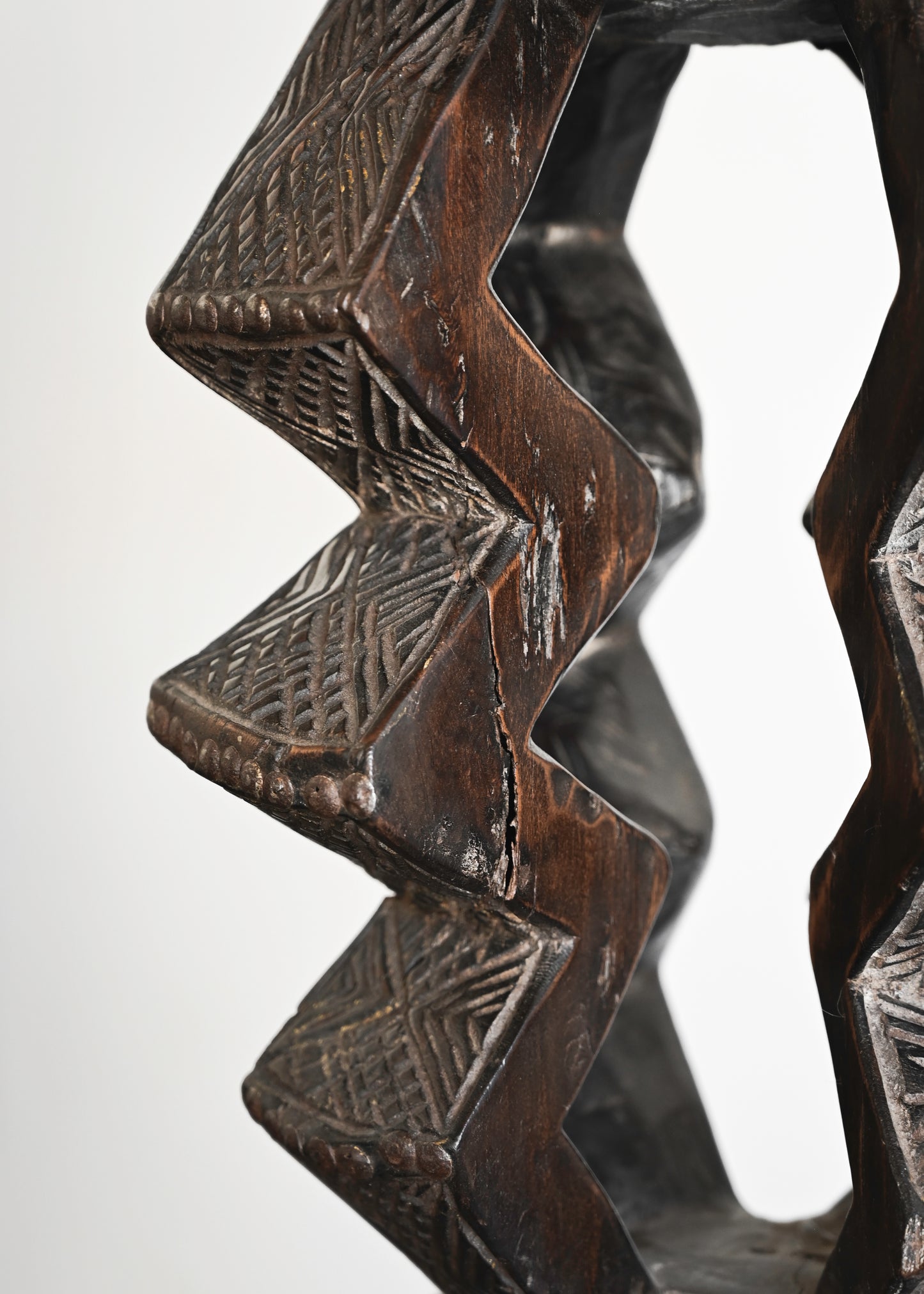 1920s Zigzag Side Table