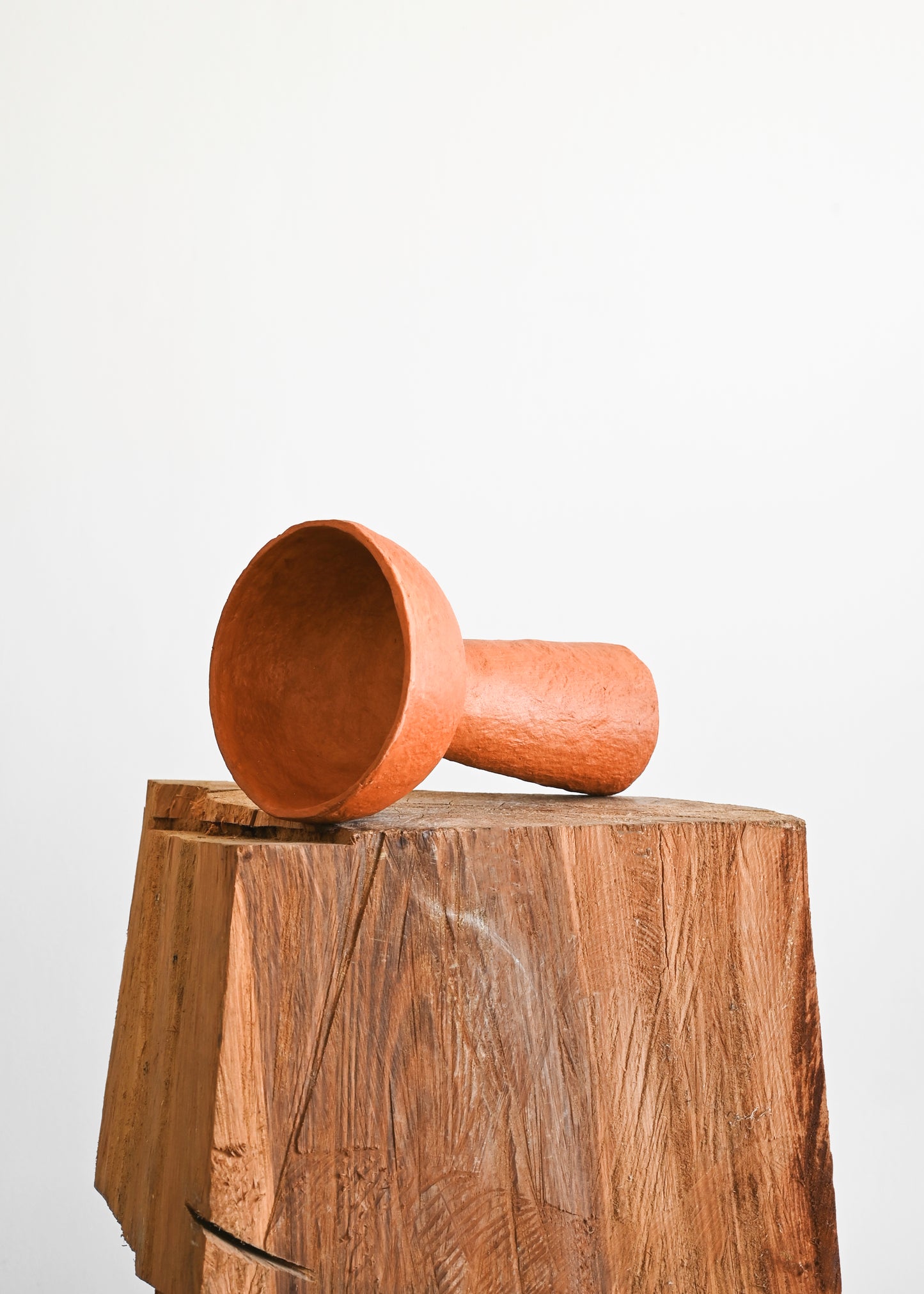 Terracotta Paper Mâché Vase