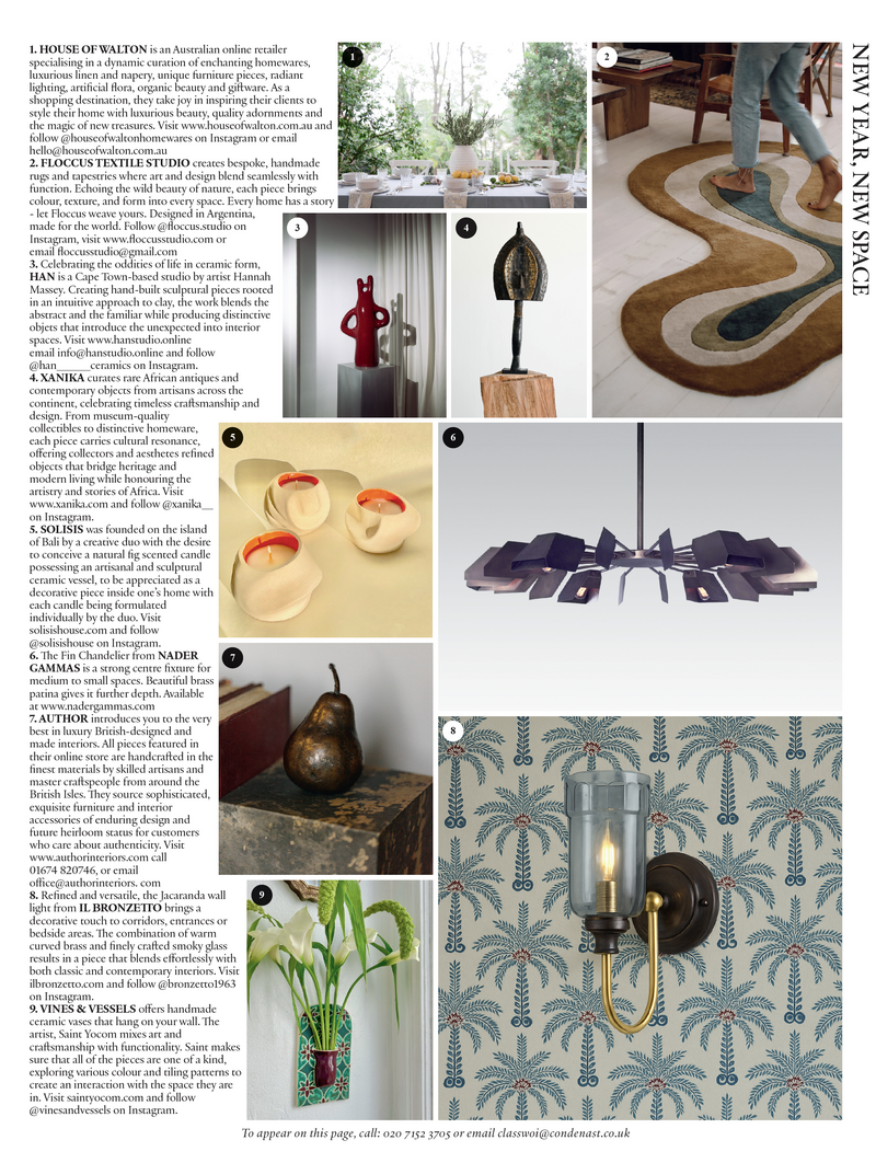 THE WORLD OF INTERIORS JAN 2026
