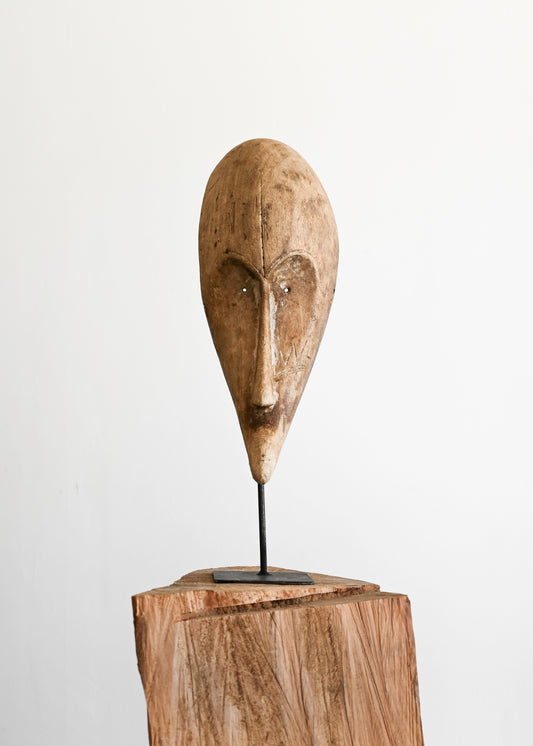Aged Wood Fang Tribe Mask