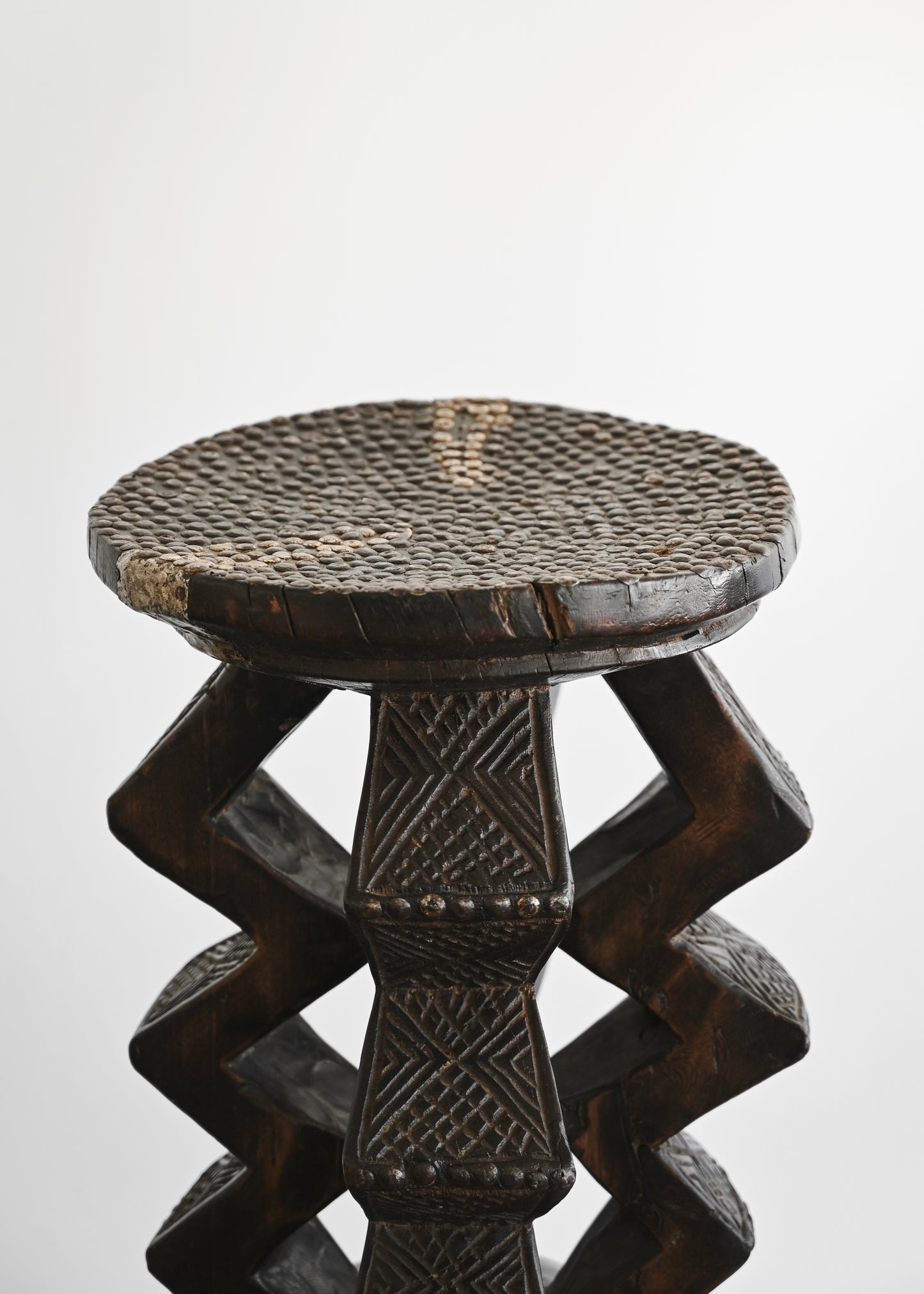 1920s Zigzag Side Table