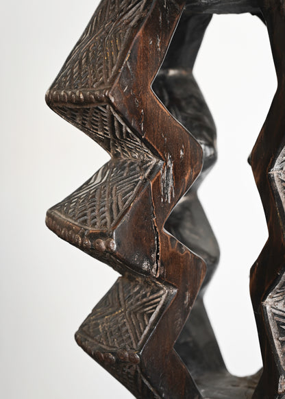 1920s Zigzag Side Table