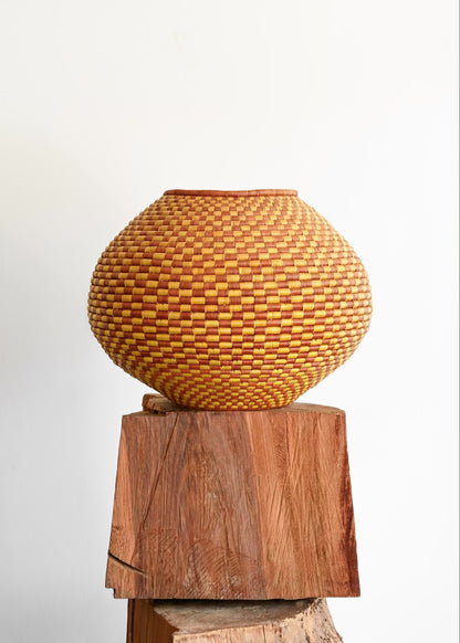 Two-Toned Rwandan Basket